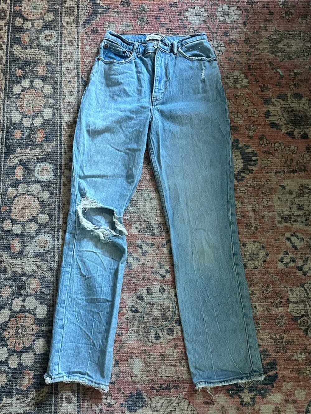 Abercrombie Curve Love 90's Straight Leg Jeans